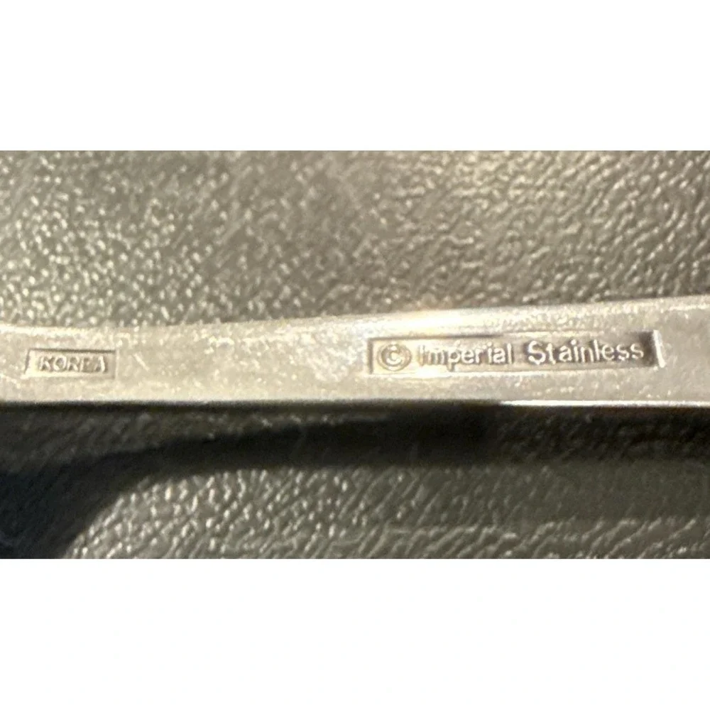 Imperial International Serta Stainless Steel 3 Teaspoons 1 Salad Fork 1 Knife